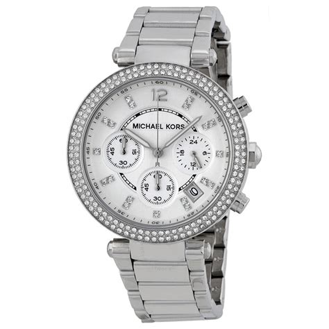 michael kors silver watch mk5353|Michael Kors parker silver dial.